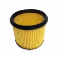 Lamellen Faltenfilter,Trockenfilter gelb mit Stahlinnengitter, Universal Luftfilter, passend für Einhell Nass-Trockensauger TE-V