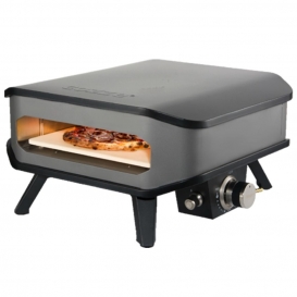 More about COZZE® 90348 Pizza-Gas-Ofen Profi bis 400° Grad mit 34x34 cm Pizzastein - tragbarer Pizzaofen Steinofen-Pizza für Terrasse, Balk