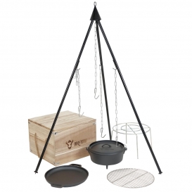 More about BBQ-Toro Dutch Oven Kit in Holzkiste, 6-teiliges Gusseisen Kochset