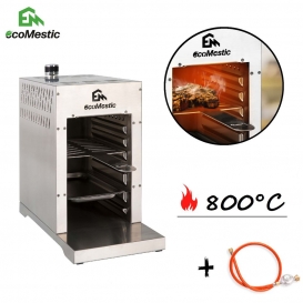 More about ecoMestic - Oberhitzegrill Beef Grill Gas Grill BBQ Hochtemperaturgrill 800°C Gasgrill Steakgrill Hochleistungsgrill  Edelstahl