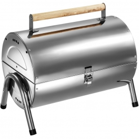 More about tectake Holzkohlegrill aus Edelstahl - silber