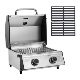 More about TAINO COMPACT 2.0S Tischgrill Set mit Gusseisen-Rost Camping-Grill Gas-Grill BBQ Edelstahl