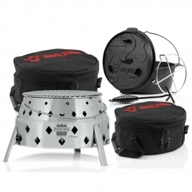 More about BBQ-Toro 6-teiliges Dutch Oven Set mit Dutch Oven Grill "DOKING", 9 QT Dutch Oven und Zubehör