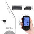 Drahtloses digitales Fleisch- und Lebensmittelofen-Thermometer mit Doppelsonde