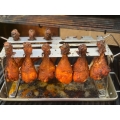 Mustang Chicken Wings Grill Ständer | Chicken Rack | Hähnchengriller | Edelstahl | Aroma Schale | für 12 Wings |