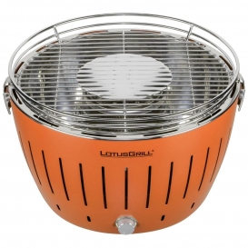 More about LotusGrill G-34 U Holzkohlegrill orange mit USB Anschluss