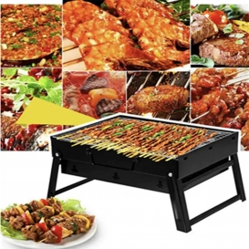 More about Klein Holzkohlegrill Edelstahl Klappgrill Tischgrill Outdoor Camping Barbecue Grill Schwarz