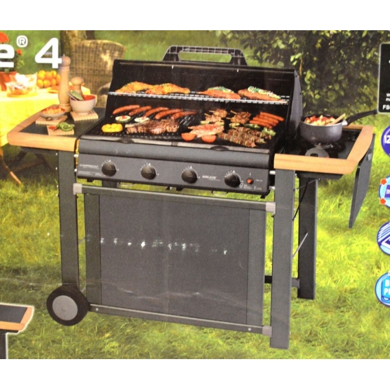 Campingaz Adelaide 4 Classic Deluxe Gasgrill, Grill, schwarz