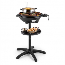 More about Grillpot Elektrogrill 1600W Standgrill Tischgrill 40cm Grill Gusseisen