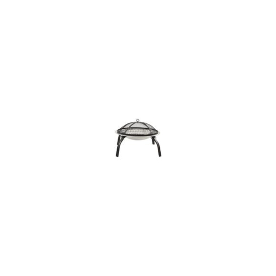 CLORIS - Möbel 2in1 Feuerschale und Grill mit Schürhaken 56x56x49 cm Edelstahl - Beständig & Modernes Design,56 x 56 x 49 cm1par