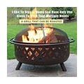 KEPEAK 3 in 1 fire bowl fire basket grill spark hood garden fire fire pit BBQ