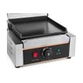 1800W Elektro Grillplatte Kontaktgrill Sandwich-Pressegrill Single Bräter Kochplatte Kontaktgrill Grill Toaster 0 to 300℃