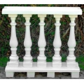 Casa Padrino Jugendstil Balustrade Weiß 100 x 25 x H. 92 cm - Massives Stein Geländer aus feinstem Beton - Garten & Terrassen Ba