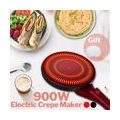 900W Elektrische Grillplatte Crpe Maker Antihaft-Pfannenstil 8'' Pfannkuchenpfanne Crpe-Maker
