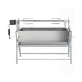 Neues Produkt - BEST BBQ Grill mit Drehspieß Eisen und Edelstahl,Einfach zu installieren & Schlichten Design 132 x 55 x 98 cm Be