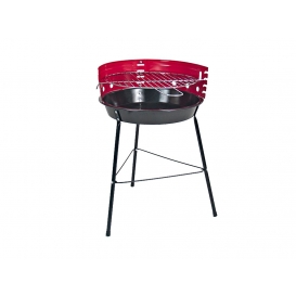 More about Runder Grill - BBQ - Holzkohlegrill - Grill - Rot - Schwarz - Metall - 33x33x53cm