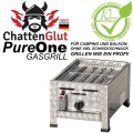 ChattenGlut PureOne Tisch-Gasgrill, Edelstahl 4,5kW