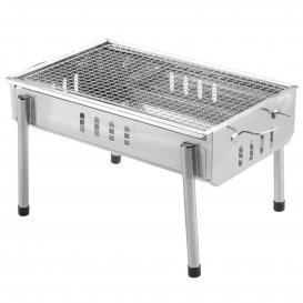 More about Tragbarer Grill Holzkohlegrill Edelstahl Klapp Camping Grill Kabob Grill