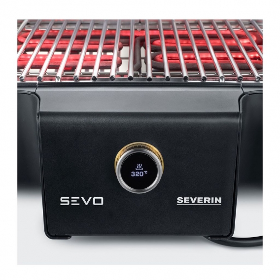 Severin PG 8105 SEVO GS, 3000 W, Grill, Elektro, 415 x 315 mm, Wagen, Feuerrost