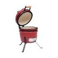 Duolm 2-in-1 Kamado-Grill Smoker Keramik 56 cm Rot