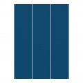 Schiebegardinen Set - Preussisch-Blau - 3 Flächenvorhänge, Größe HxB:250 x 180cm (3 Flächenvorhänge á 250 x 60cm), Aufhängungssy