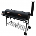 Barbecue-Smoker Grill Standgrill Grillwagen | für Unterwegs / Garten / Balkon Nevada XL Schwarz - 55008