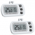 2 Pack Digitale Wasserdichte Gefrierschrank Thermometer mit Max/Min, Haken Gut Lesbarem LCD-Anzeige, Perfekt für Hause, Bars, Ca