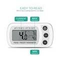 2 Pack Digitale Wasserdichte Gefrierschrank Thermometer mit Max/Min, Haken Gut Lesbarem LCD-Anzeige, Perfekt für Hause, Bars, Ca