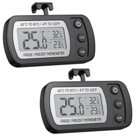 More about 2 Pack Digitale Wasserdichte Gefrierschrank Thermometer mit Max/Min, Haken Gut Lesbarem LCD-Anzeige, Perfekt für Hause, Bars, Ca