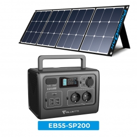 More about POWEROAK BLUETTI EB55 GRAY Tragbare Powerstation Solargenerator 537Wh LiFePO4-Batterie mit mit SP200 200W Faltbare Solar Panel i