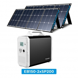 More about BLUETTI EB150 Solar Stromerzeuger mit 2PCS SP200 200W Solar Panel inklusiv, 1500Wh Tragbare Kraftwerk mit 2x220V 1000W AC Steckd