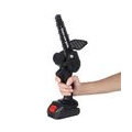550W Cordless Electric Chain Saw Wood Mini Cutter One-Hand Saw Woodworking Black