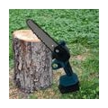 700W Kleine 6 Zoll Mini Elektrokettensäge Holzbearbeitungs Einhandsäge Für den Holzeinschlag im Garten, 1 Batterie und ein Ladeg
