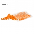 100 Stücke Ersatzmesser Rasentrimmer, Rasentrimmer Messer Zähigkeit Kunststoff für Akku Rasentrimmer Klinge Cutter(Orange)