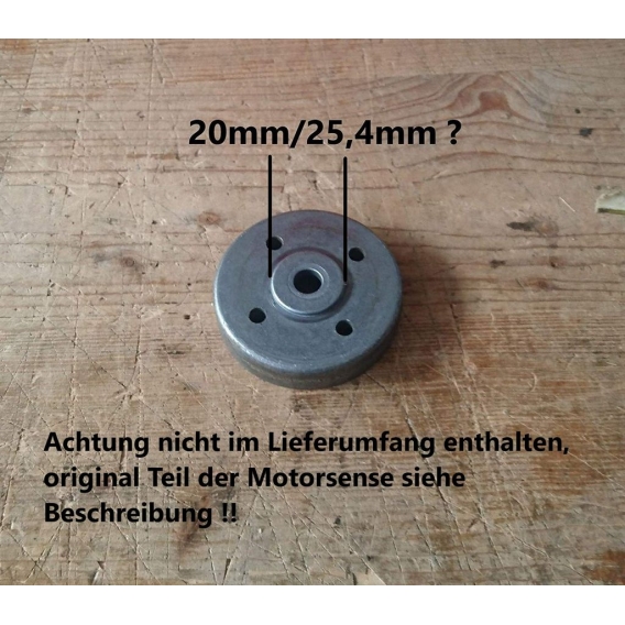 CHM GmbH® Unkrautbürste f. Motorsense 200x25,4 mm + Mähkopf Easy Load Tippautomat