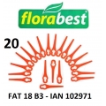Florabest 20 Kunststoffmesser Florabest Akku Rasentrimmer FAT 18 B3 - 102971 PA6