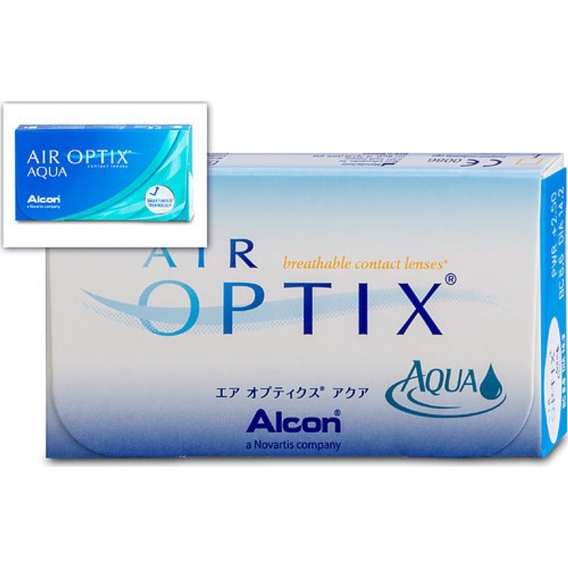 Alcon Air Optix Aqua, 6-Pack, Monatlich, 6 Stück(e), 1,42 cm, 8,6 mm, Getönt, -10 - 6
