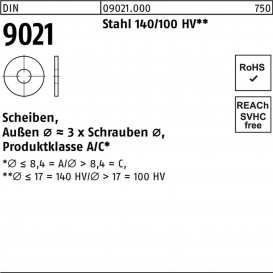 More about Scheibe DIN 9021 33 x92 x7 Stahl 140/100 HV