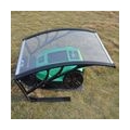 LZQ Dach Carport für Rasenroboter Automower Mähroboter Garage für Rasenmäher Roboter Polycarbonat Regenschutz Sonnenschutz Pultv