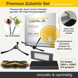 More about Zubehör-Set für Ecovacs Deebot 900 u. D900 (2x Seitenbürsten, 2x Filter, 1x Hauptbürste)