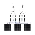 10 Paar maennliche/weibliche Solarpanel-Kabelverbinder mit 1 bis 3 Abzweigen Y-Typ-Abzweigverbinder-Schraubenschluessel Montagew
