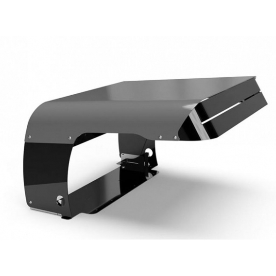 Aluminium & Edelstahl Garage (Vader M) für Landroid & Kress : Farbe - Schwarz Farbe: Schwarz