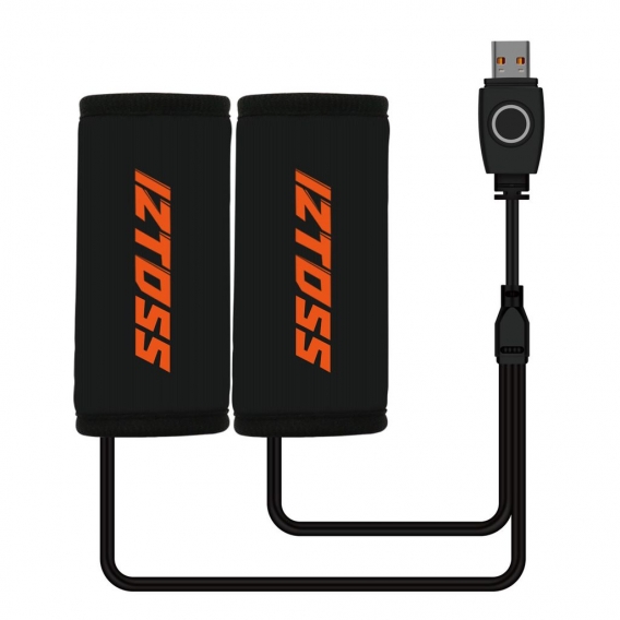 2PCS Motorrad-Elektroheizung Lenkerabdeckungen mit Schaltersteuerung USB-Ladescooter Beheizte Griffabdeckungen Lenkerwaermer-Hue