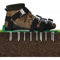 Rasenbelüfter Schuhe Rasenlüfter Vertikutierer Rasen Sandalen Rasenvertikutierer Nagelschuhe Rasenbelüftungsschuhe mit 8 Verstel