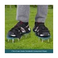 KEPEAK Rasen-Lüfter-Schuhe, Nagelschuhe Strohschuhe mit Schnalle 4 Streifen 26 Nägel, Gartengeräte Vertikutierer