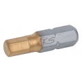 KS TOOLS 1/4" TIN Bit Innensechskant, 25mm, 2,5mm, 5er Pack