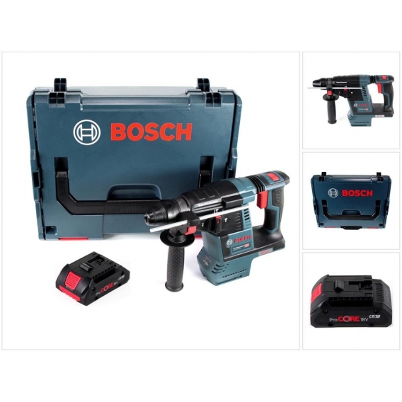 Bosch GBH 18V-26 Akku Bohrhammer 18V 2,6J SDS plus Brushless + 1x Akku 4,0Ah + L-Boxx - ohne Ladegerät