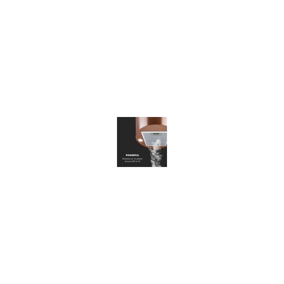 Klarstein Beretta Dunstabzugshaube , Inselabzugshaube , Inselhaube , 35 cm (Ø) / 60 cm Abdeckung , Abluft/Umluft , 3 Stufen , 65