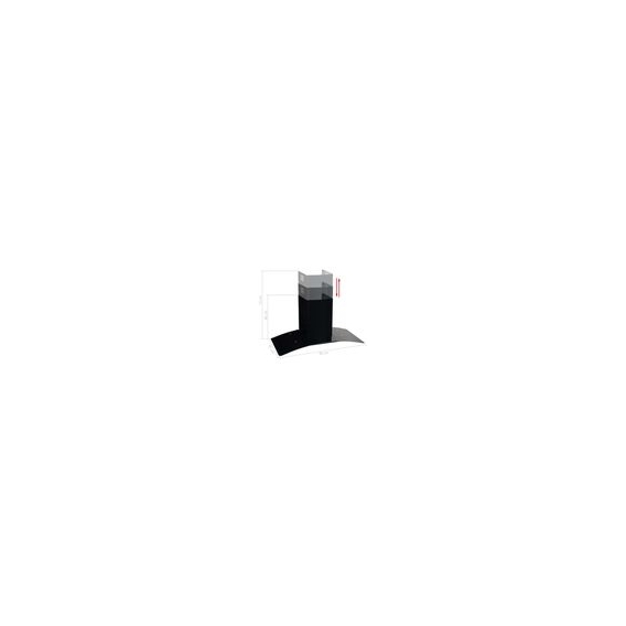 FORTUNA LAI Dunstabzugshaube, Wandhaube, Wandesse, Wandmontage, schwarz, 90 cm, mit LED，Stahl