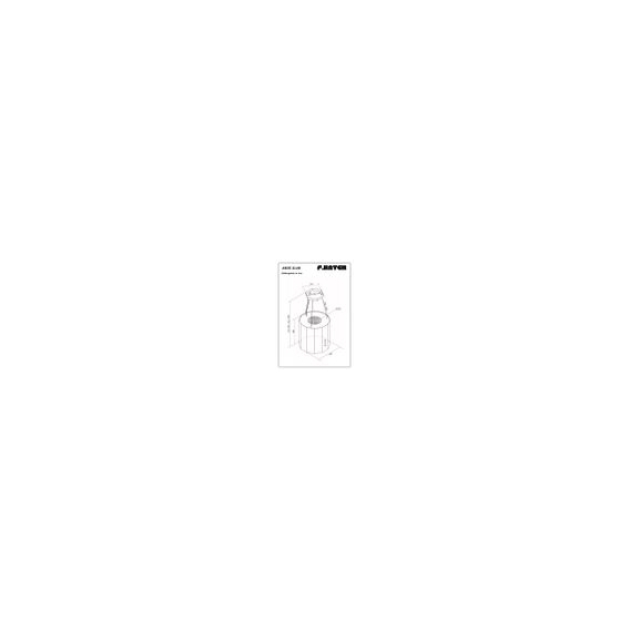 ARIS IL40W ECO 40cm, weiß lackierte Dunstabzugshaube der Marke F.BAYER, Inselhaube mit Seilabhängung, 700m³/h, EEK B, LED, Umluf